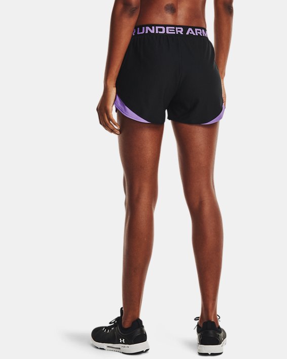 Women's UA Play Up 3.0 Geo Shorts, Black, pdpMainDesktop image number 2